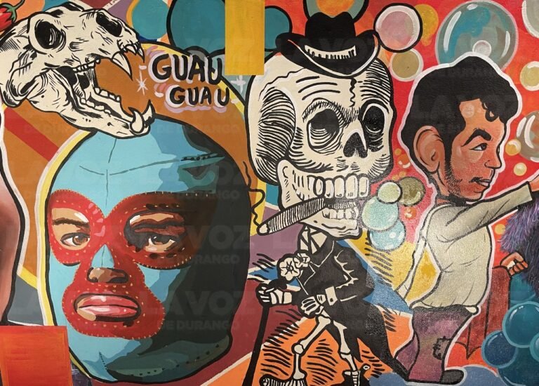 Decoran el exterior del Salón de la Gráfica con el mural “Los de afuera”