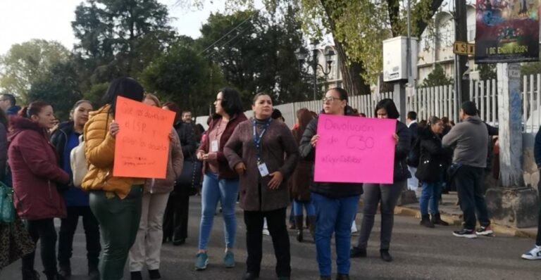 Personal de la Salud protesta por descuentos salariales