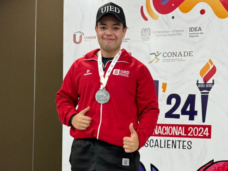 La medalla es para mi mamá