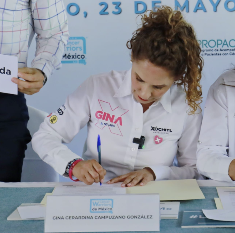 Garantizará Gina Campuzano atención a pacientes de cáncer