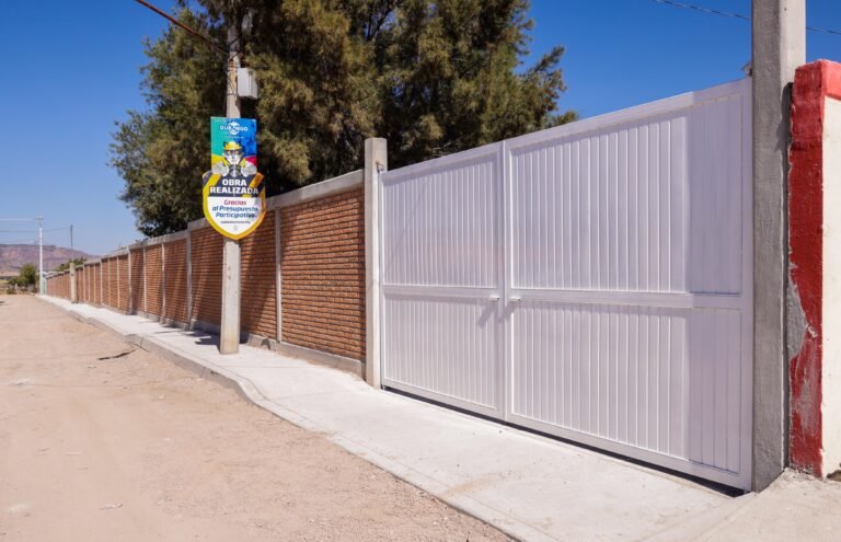 Chulada de barda perimetral de la Telesecundaria No. 24 en Morcillo: Toño Ochoa