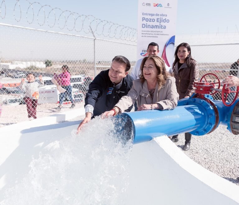 Esteban y Lety dan fin a problema añejo de escasez de agua