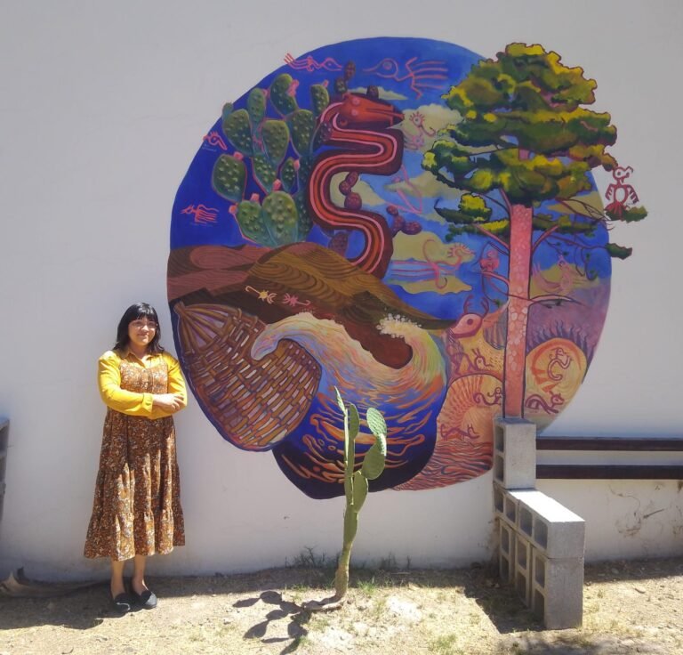 Liliana Cortez presenta el mural “Clan Duranguensis”