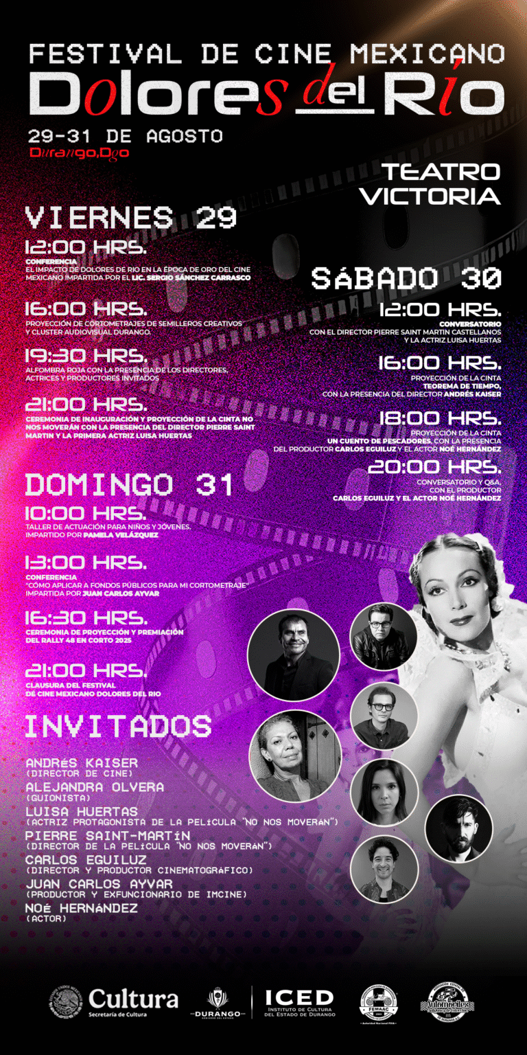 ICED invita a asistir a las actividades del Festival de Cine Mexicano Dolores del Río 2025