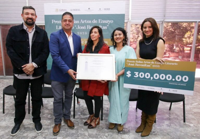 Otorgan a Yunuen Díaz el Premio Bellas Artes de Ensayo Literario “José Revueltas” 2025