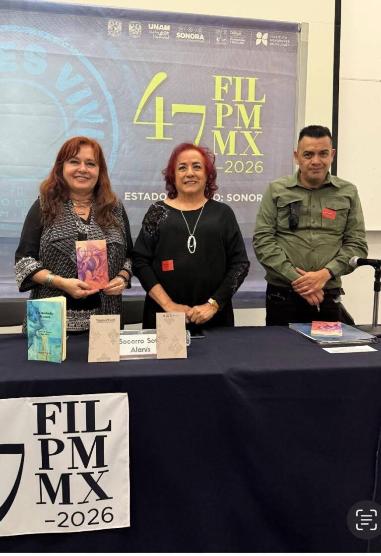 Socorro Soto presentó su antología poética en la 47º edición de la FIL del Palacio de Minería