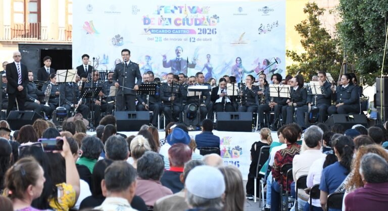 La Banda Sinfónica del Gobierno del Estado de Durango gustó al público con música universal