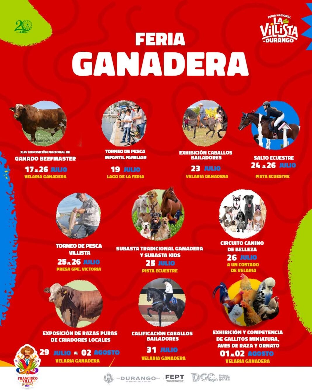 Estos son los artistas que vienen a la Feria Nacional “La Villista” de
