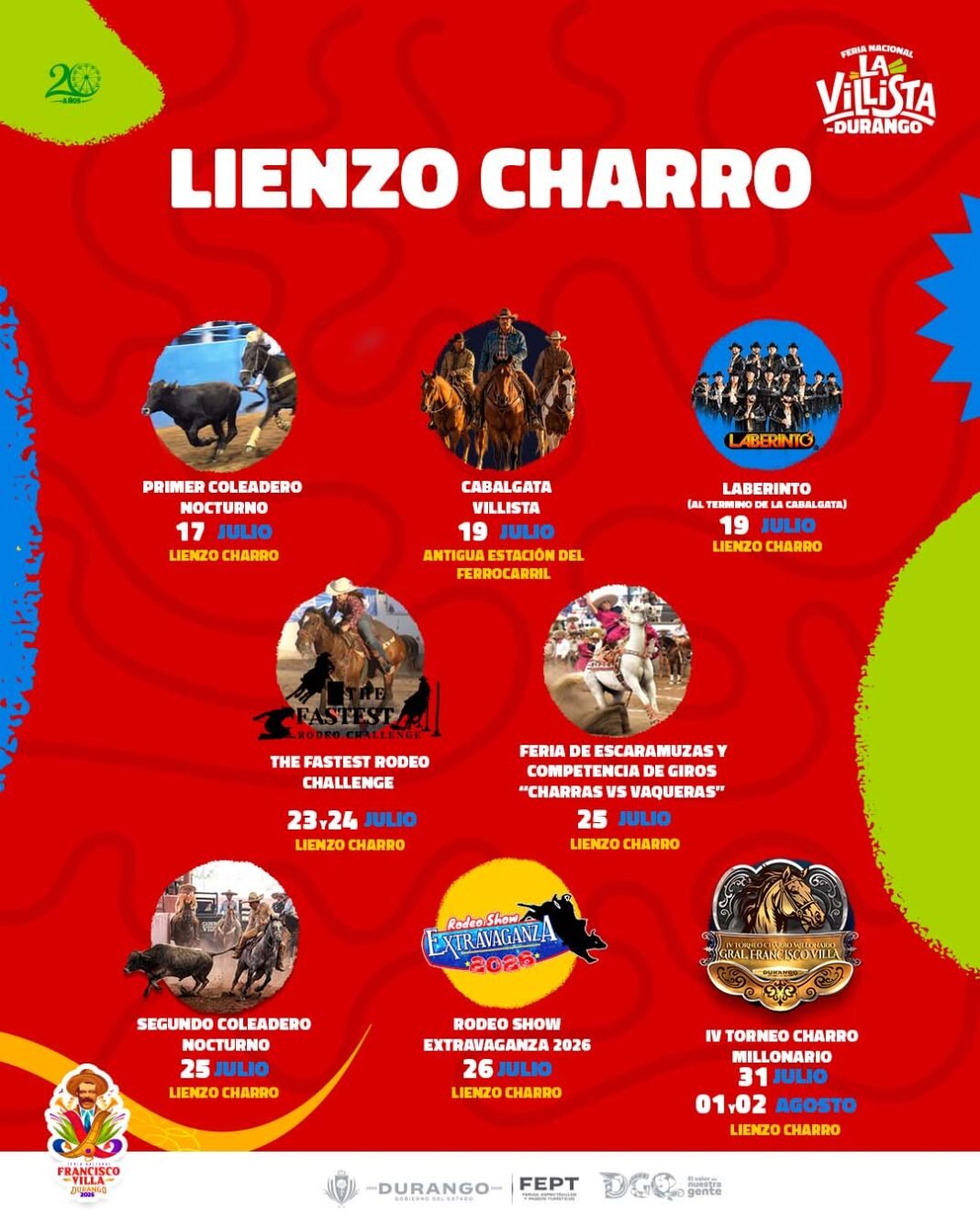 Estos son los artistas que vienen a la Feria Nacional “La Villista” de