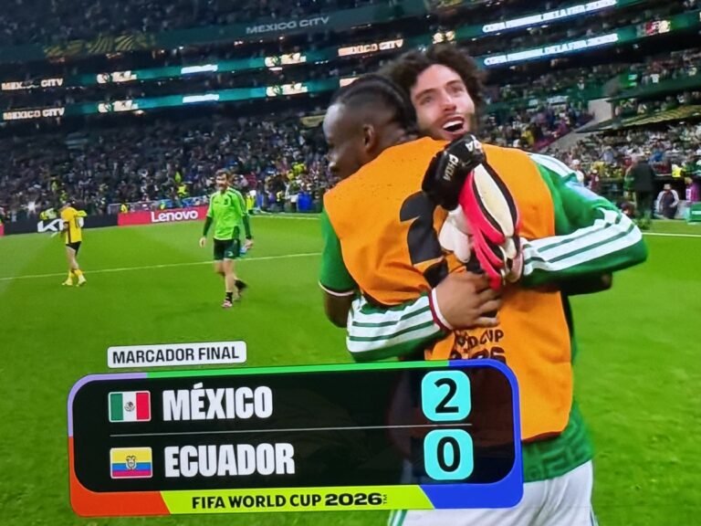 México derrota 2-0 a Ecuador y pasa a Octavos de Final en el Mundial 2026