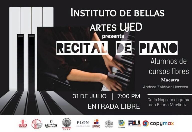 Alumnos de piano del IBA-UJED presentan recital este viernes